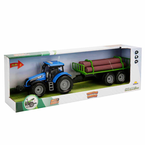 Maxx Wheels Sesli Ve Işıklı Römorklu Traktör 44 cm