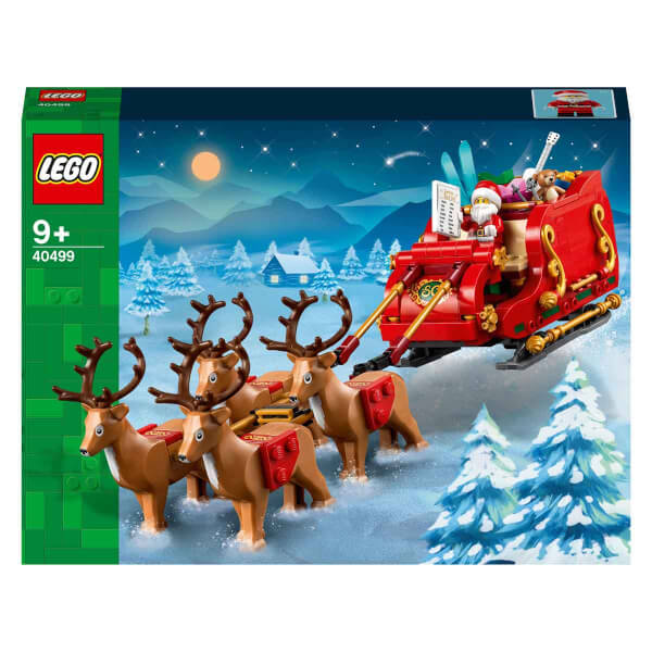 LEGO Noel Baba’nın Kızağı 40499 – 9 Yaş ve Üzeri Çocuklar için Minifigür ve Ren Geyiği Figürleri İçeren Yaratıcı Oyuncak Yapım Seti (343 Parça)