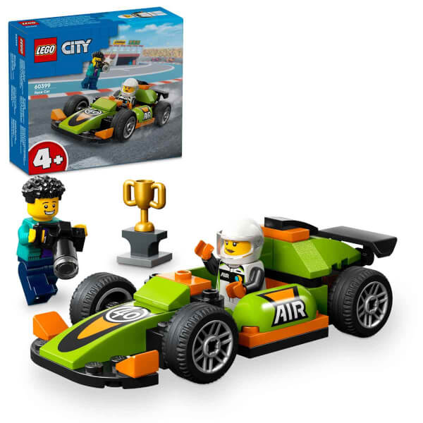 LEGO® City Yeşil Yarış Arabası 60399 - 4 Yaş ve Üzeri Çocuklar için Oyuncak Yarış Aracı İçeren Yaratıcı Oyuncak Yapım Seti (56 Parça)