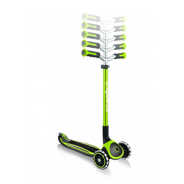 Globber Master 3 Tekerlekli Katlanabilir Işıklı Yeşil Scooter