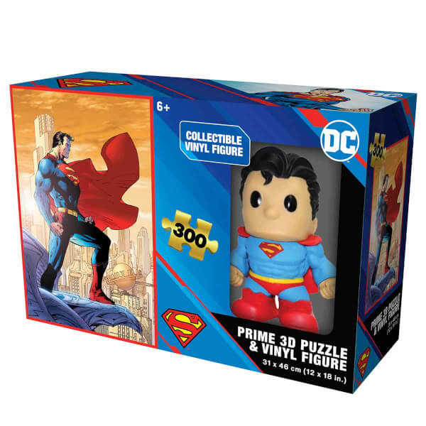 Prime 3D 300 Parça 3D Puzzle ve Figür Seti: Superman