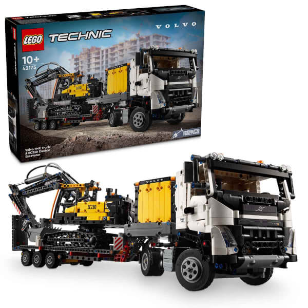 LEGO Technic Volvo FMX Kamyon ve EC230 Elektrikli Ekskavatör 42175 -10 Yaş ve Üzeri Çocuklar için Yaratıcı Oyuncak Yapım Seti (2274 Parça)