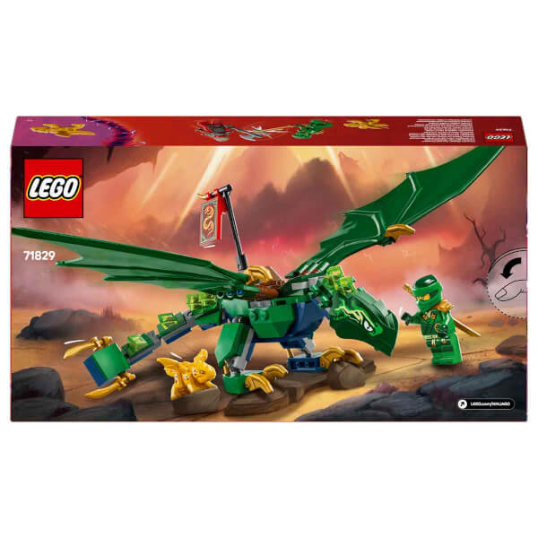 LEGO NINJAGO Lloyd’un Yeşil Orman Ejderhası 71829 - 6 Yaş ve Üzeri Çocuklar için 2 Minifigürlü Yaratıcı Oyuncak Yapım Seti (128 Parça)