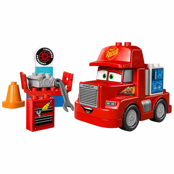 LEGO DUPLO Disney ve Pixar Arabalar Mack Yarışta 10417 - 2 Yaş ve Üzeri Çocuklar için Eğitici Oyuncak Yapım Seti (14 Parça)