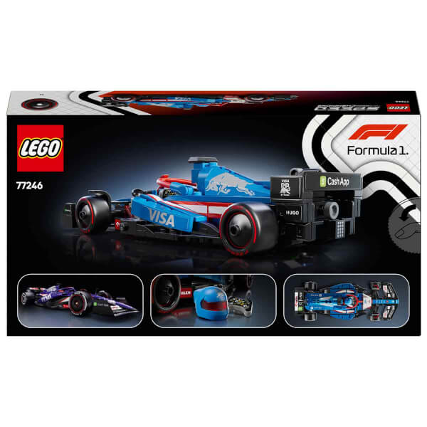 LEGO Speed Champions Visa Cash App RB VCARB 01 F1 Yarış Arabası 77246 - Yetişkinler için Koleksiyonluk Yaratıcı Yarış Arabası Yapım Seti (248 Parça)