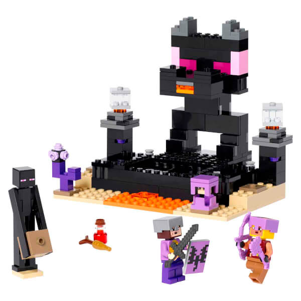 LEGO Minecraft End Arenası 21242 - 8 Yaş ve Üzeri Çocuklar için Ender Ejderhalı Oyuncak Yapım Seti (252 Parça)