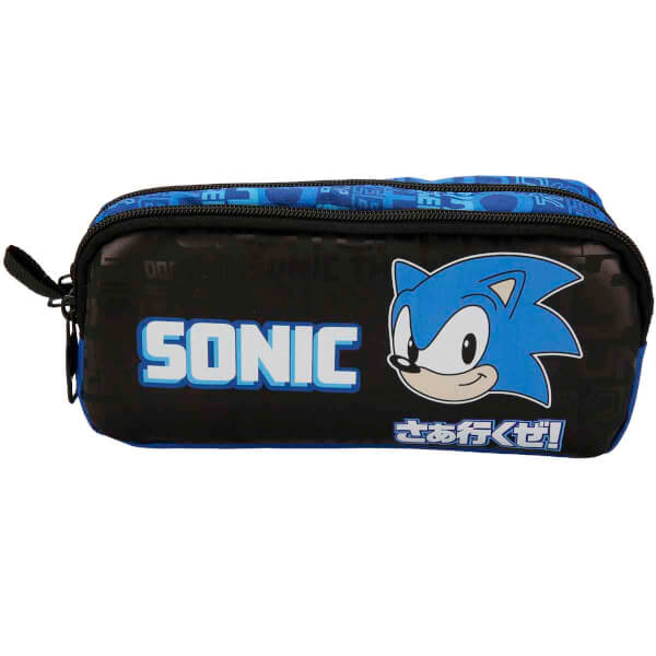 Sonic The Hedgehog Yazı Desenli Kalem Kutusu 2564