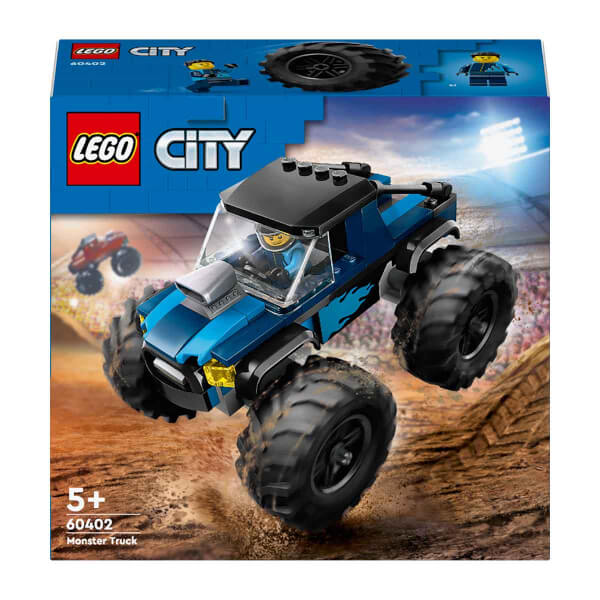 LEGO® City Mavi Canavar Kamyon 60402 - 5 Yaş ve Üzeri Çocuklar için Kamyonet İçeren Yaratıcı Oyuncak Yapım Seti (148 Parça)