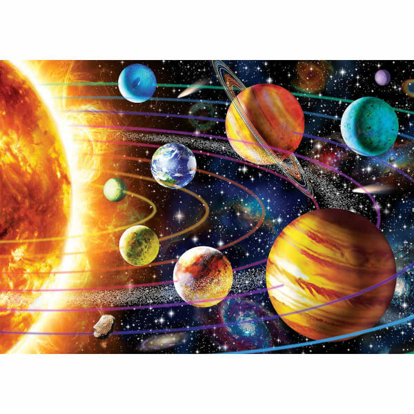 1000 Parça Puzzle: Güneş Sistemi Neon