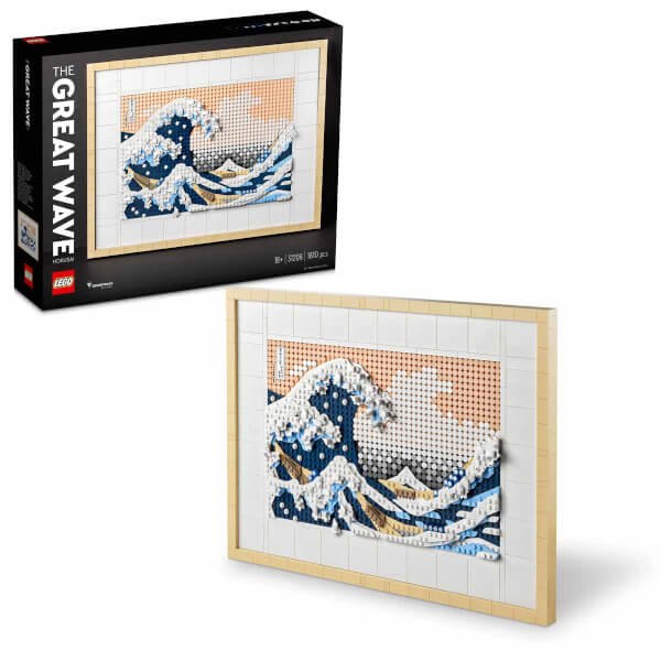 LEGO® Art Hokusai – Büyük Dalga 31208 - Sanatseverler ve Yetişkinler için Japon Tablo Yapım Seti (1810 Parça)