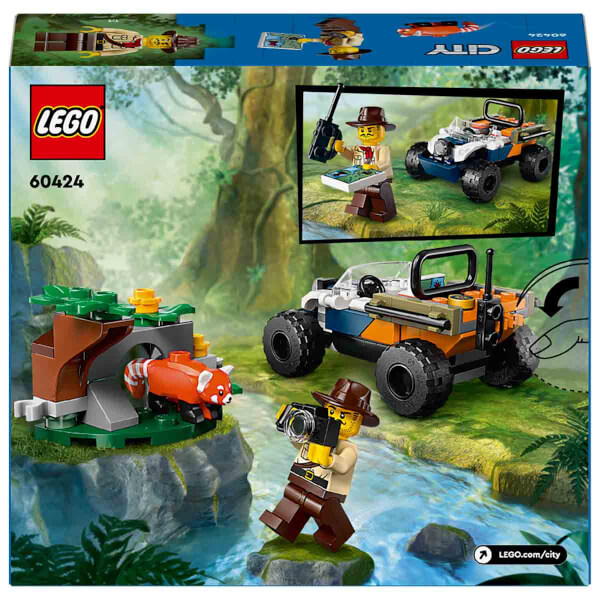 LEGO City Orman Kaşifinin ATV’li Kırmızı Panda Görevi 60424 - 6 Yaş ve Üzeri Çocuklar için Yaratıcı Oyuncak Yapım Seti (92 Parça)