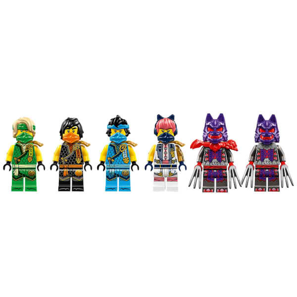 LEGO NINJAGO Ninja Ekibi Kombo Araç 71820 – 9 Yaş ve Üzeri İçin Planör, Yarış Arabası ve 2 Motosiklet İçeren 4’ü 1 Arada Yaratıcı Oyuncak Yapım Seti (576 Parça)