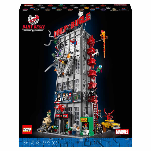 LEGO Marvel Örümcek Adam Daily Bugle 76178 Yapım Seti; Yetişkin Marvel Hayranlarını Düşünerek Tasarlanmış Koleksiyonluk bir Oyun Seti (3772 Parça)