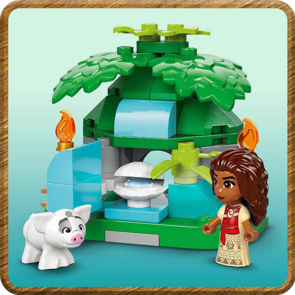 LEGO Disney Moana’nın Ada Evi 43260 - 5 Yaş ve Üzeri Çocuklar için İnşa Edilebilen Mini Bebek Evi İçeren Yaratıcı Oyuncak Yapım Seti (175 Parça)