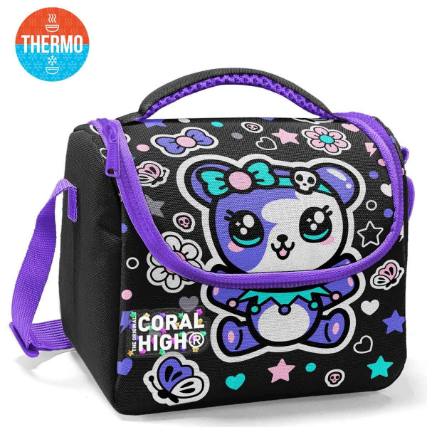 Coral High Teddy Bear Desenli Beslenme Çantası 37142