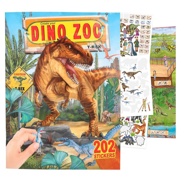 Dino World Dinozor Çıkartma Defteri