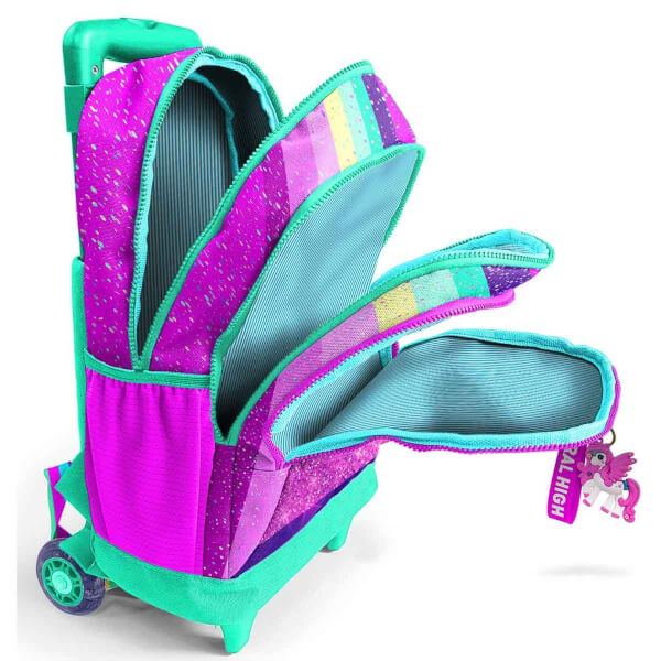 Coral High Unicorn Işıklı Tekerlekli Çekçekli Okul Çantası 23958