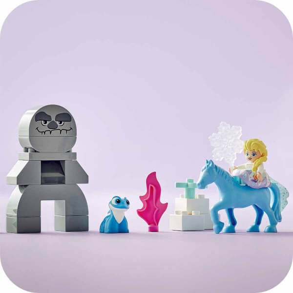 LEGO DUPLO Disney Elsa ve Bruni Büyülü Ormanda 10418 - 2 Yaş ve Üzeri Çocuklar için Elsa Mini Bebek Figürü İçeren Eğitici Oyuncak Yapım Seti (31 Parça)