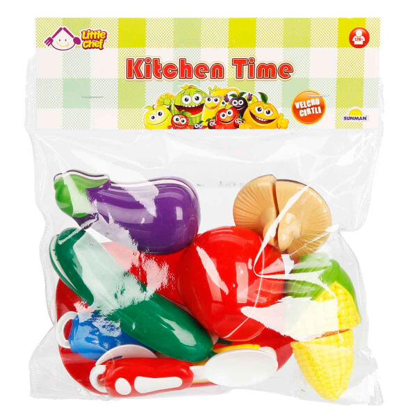 Little Chef Kitchen Time Kesilebilir Meyve ve Sebze Seti 14 Parça