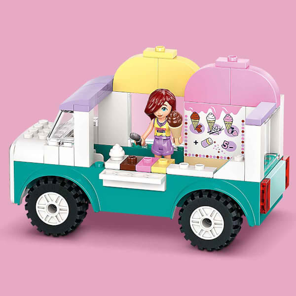 LEGO Friends Heartlake City Dondurma Kamyonu 42644 - 4 Yaş ve Üzeri Çocuklar için Mini Bebek İçeren Yaratıcı Oyuncak Yapım Seti (92 Parça)