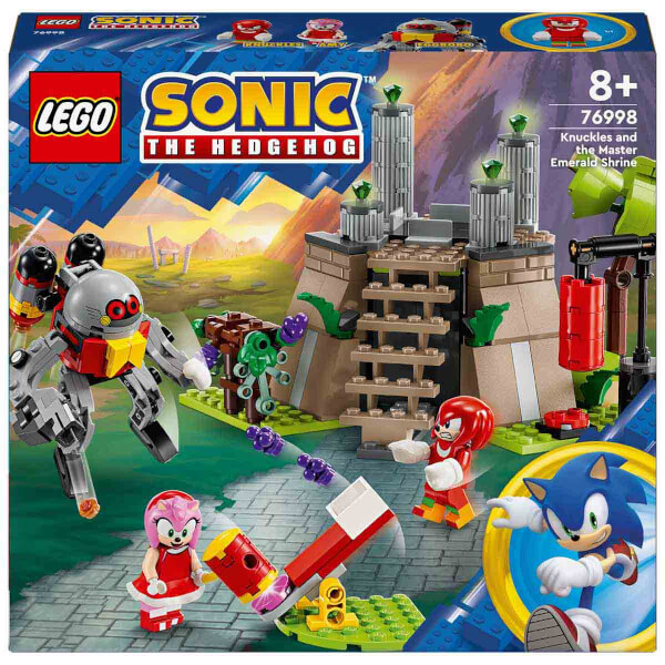 LEGO Sonic the Hedgehog Knuckles ve Master Emerald Tapınağı 76998 – 8 Yaş ve Üzeri Çocuklar İçin Video Oyunu Karakterleri İçeren Yaratıcı Oyuncak Yapım Seti (325 Parça)