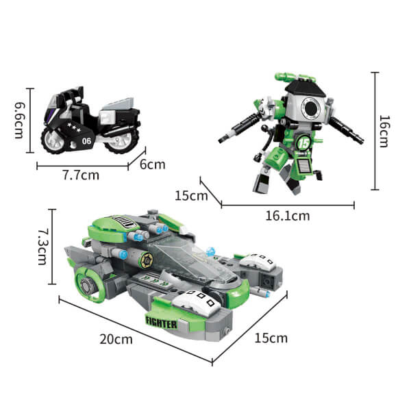 BLX War Uzay Aracı, Robot ve Motosiklet 22809