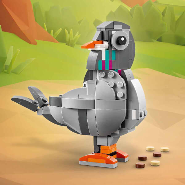 LEGO Creator 3’ü 1 Arada Oyunbaz Kedi 31163 - 8 Yaş ve Üzeri Çocuklar için Köpek veya Güvercin Figürüne Dönüşebilen Yaratıcı Oyuncak Yapım Seti (407 Parça)