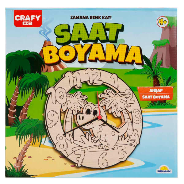 Crafy Ahşap Saat Boyama Seti 