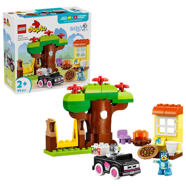 LEGO DUPLO Bluey Pizzacı Kızlar: Muffin ve Bluey 10469 - 2 Yaş ve Üzeri Çocuklar için Yaratıcı Oyuncak Yapım Seti (44 Parça)