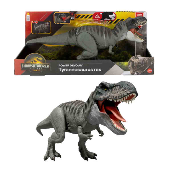 Sesli ve Işıklı Jurassic World Tyrannosaurus Rex Figürü 53 cm