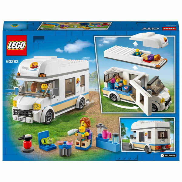  LEGO City Tatilci Karavanı 60283 Yapım Seti; Çocuklar için Harika bir Tatil Oyuncağı (190 Parça)