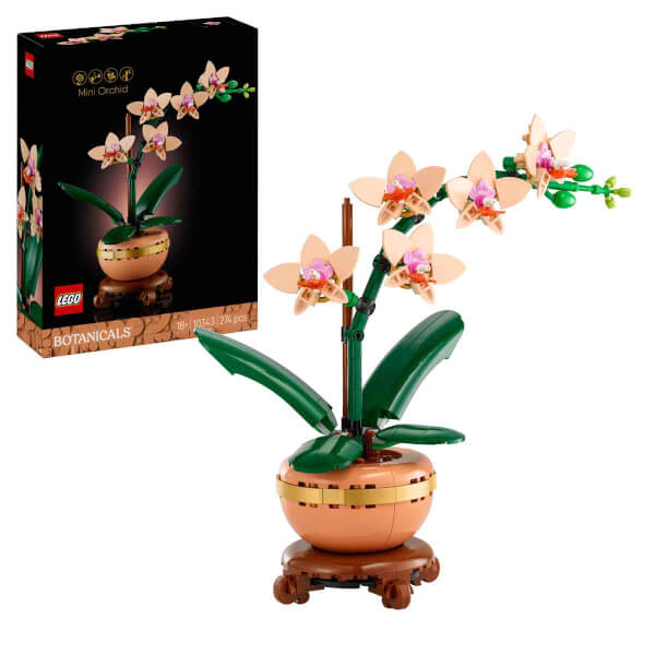 LEGO Botanicals Mini Orkide 10343 - Yetişkinler için Dekoratif Çiçek Yapım Seti (274 Parça)