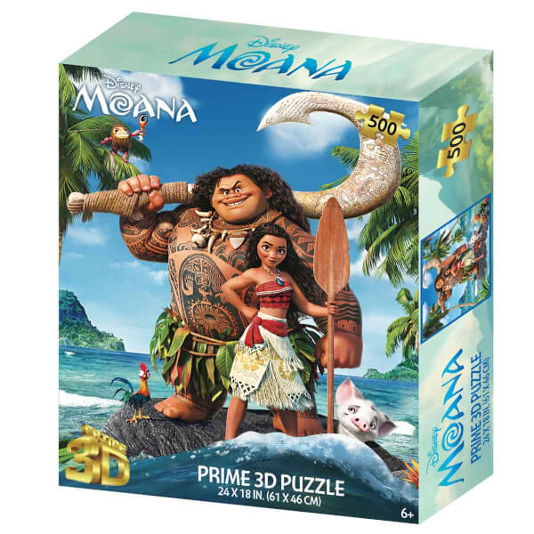 Prime 3D 500 Parça 3D Puzzle: Disney Moana