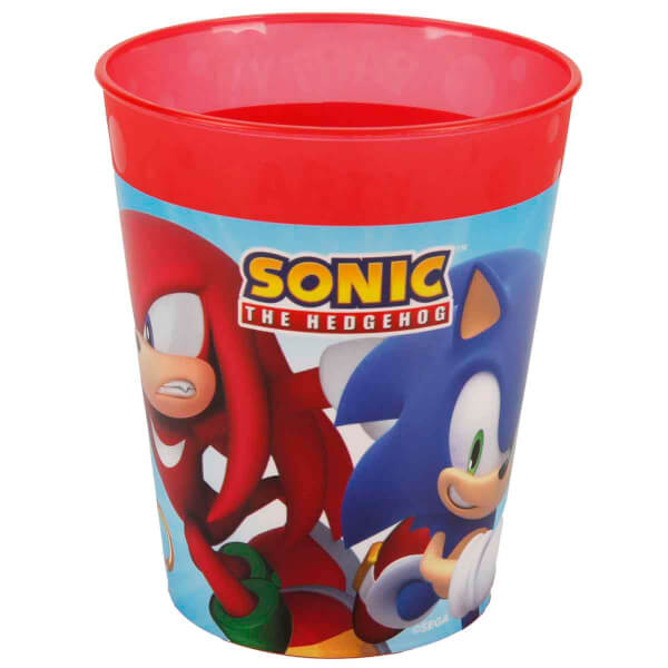 Sonic Speed Desenli Plastik Bardak 250 ml