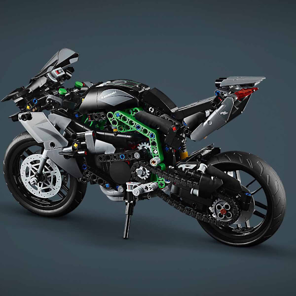 LEGO Technic Kawasaki Ninja H2R Motosiklet 42170 - 10 Yaş ve Üzeri Çocuklar için Koleksiyonluk Yaratıcı Oyuncak Model Yapım Seti (643 Parça)