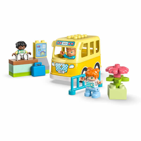 LEGO DUPLO Kasabası Otobüs Yolculuğu 10988 - 2 Yaş ve Üzeri Küçük Çocuklar için Eğitici ve Yaratıcı Oyuncak Yapım Seti (16 Parça)