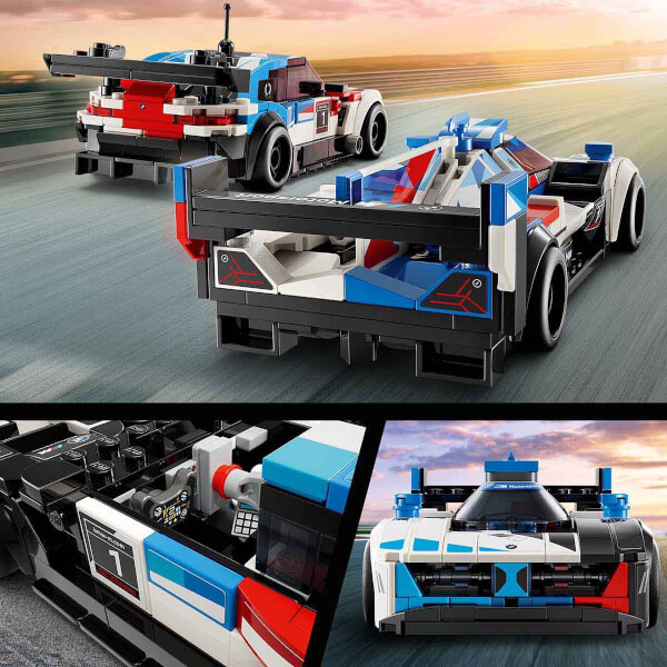 LEGO Speed Champions BMW M4 GT3 ve BMW M Hybrid V8 Yarış Arabaları 76922 - 9 Yaş ve Üzeri Çocuklar için Koleksiyonluk ve Sergilenebilir Yaratıcı Oyuncak Model Yapım Seti (676 Parça)