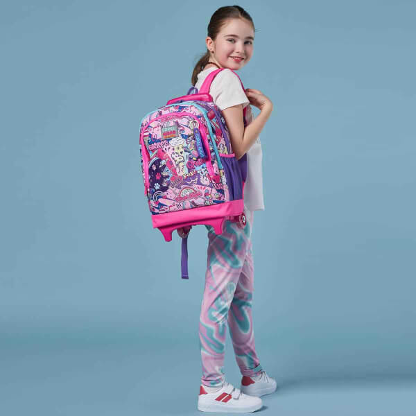 Coral High Graffiti Işıklı Tekerlekli Çekçekli Okul Çantası 23960