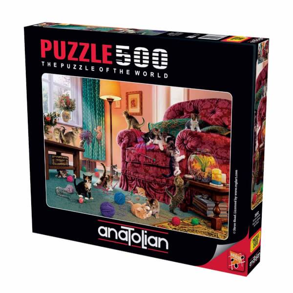 500 Parça Puzzle: Şımarık Kediler