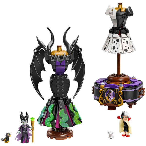 LEGO Disney Kötüleri Malefiz'in ve Cruella De Vil'in Elbiseleri 43262 - 9 Yaş ve Üzeri Çocuklar için Yaratıcı Oyuncak Yapım Seti (524 Parça)