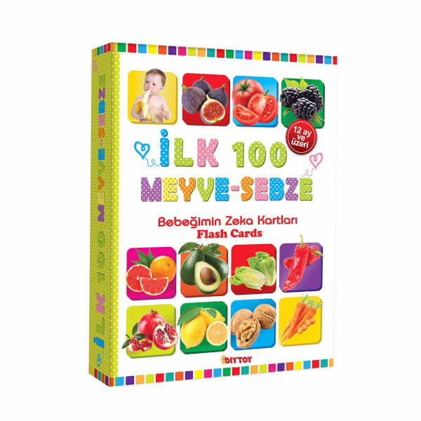 Bebeğimin Zeka Kartları: İlk 100 Meyve Sebze