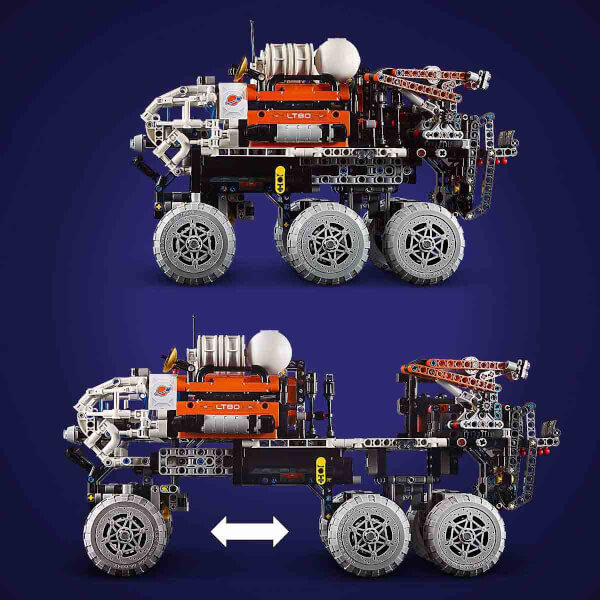 LEGO Technic Mars Ekibi Keşif Aracı 42180 - 11 Yaş ve Üzeri Uzay Meraklısı Çocuklar için Koleksiyonluk Yaratıcı Oyuncak Model Yapım Seti (1599 Parça)Technic Mars Ekibi Keşif Aracı 42180 