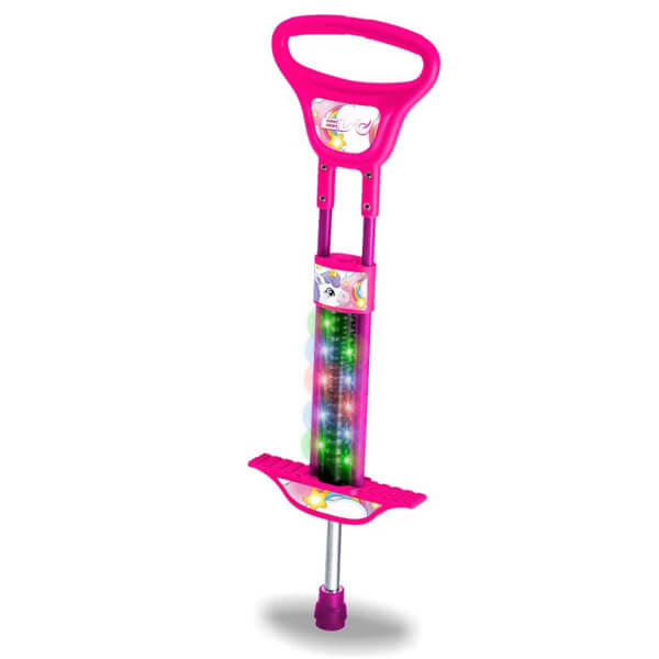 Evo Işıklı Unicorn Desenli Pogo Stick