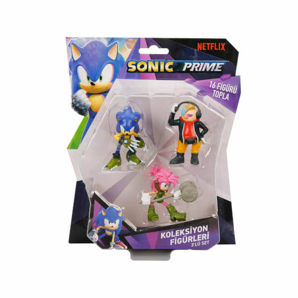 Sonic Prime 3'lü Figür Seti