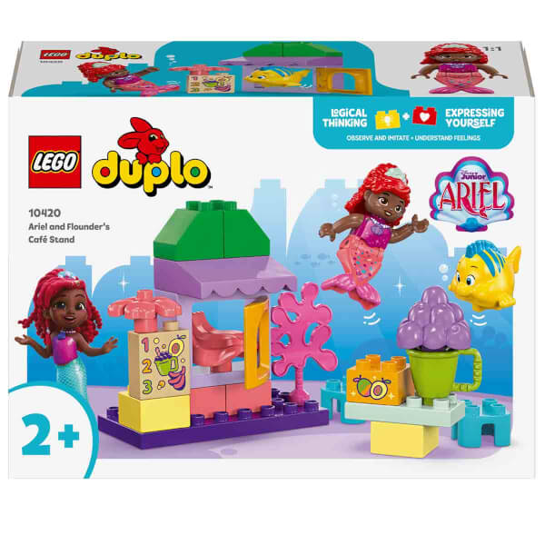 LEGO DUPLO Disney Ariel ve Flounder’ın Kafe Standı 10420 - 2 Yaş ve Üzeri Çocuklar İçin Küçük Deniz Kızı İçeren Eğitici Oyuncak Yapım Seti (22 Parça)