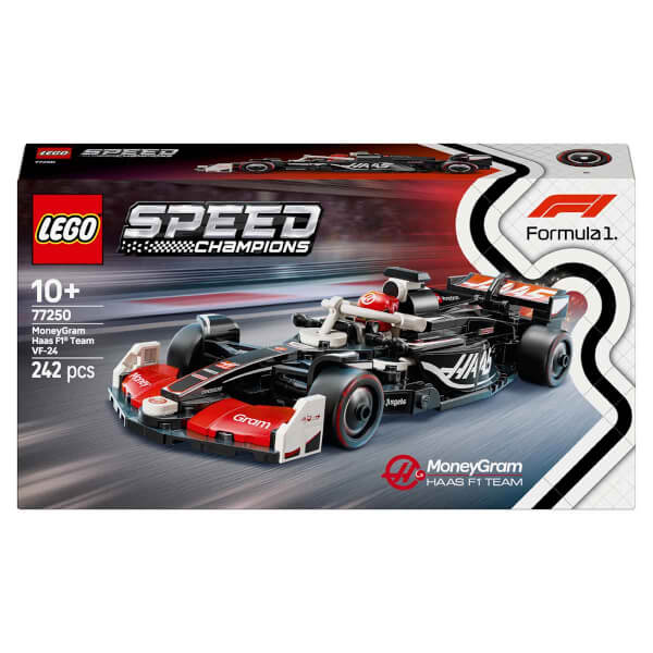 LEGO Speed Champions MoneyGram Haas F1 Team VF-24 Yarış Arabası 77250 - 10 Yaş ve Üzeri Çocuklar için Sürücü Minifigürü İçeren Yaratıcı Oyuncak Yapım Seti (242 Parça)