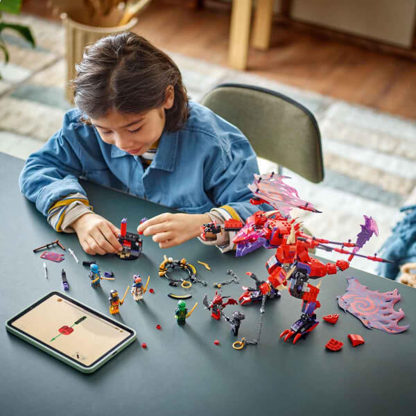LEGO NINJAGO Thunderfang Kaos Ejderhası 71832 - 8 Yaş ve Üzeri Çocuklar için 6 Ninja Minifigürü İçeren Yaratıcı Oyuncak Yapım Seti (668 Parça)
