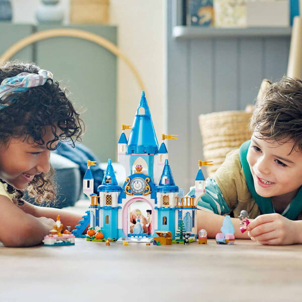 LEGO® ǀ Disney Princess Sindirella ve Yakışıklı Prens’in Şatosu 43206 - 5 Yaş ve Üzeri Hayal Gücü Geniş Çocuklar için Oyuncak Yapım Seti (365 Parça)