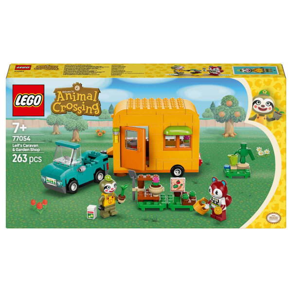 LEGO Animal Crossing Leif Karavan ve Bahçe Dükkanı 77054 - 7 Yaş ve Üzeri Çocuklar için Yaratıcı Oyuncak Yapım Seti (263 Parça)