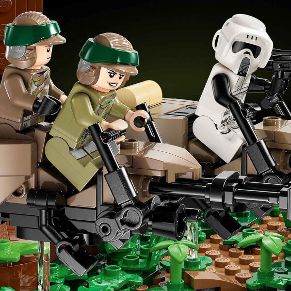  LEGO Star Wars Endor Hız Motoru Takibi Dioraması 75353 - Yetişkinler için Yapım Parçalarıyla İnşa Edilen Koleksiyonluk Yaratıcı Sergileme Modeli Yapım Seti (608 Parça)